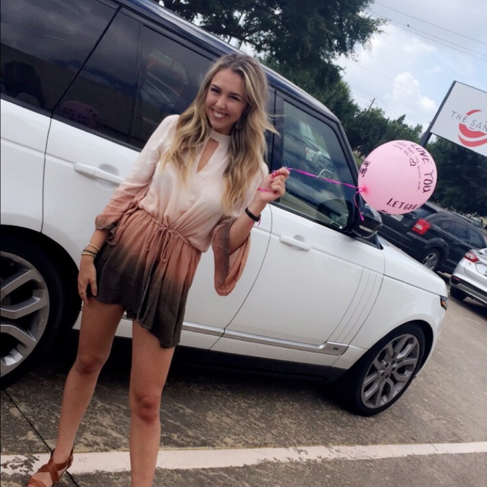 Tie dye romper/play suit